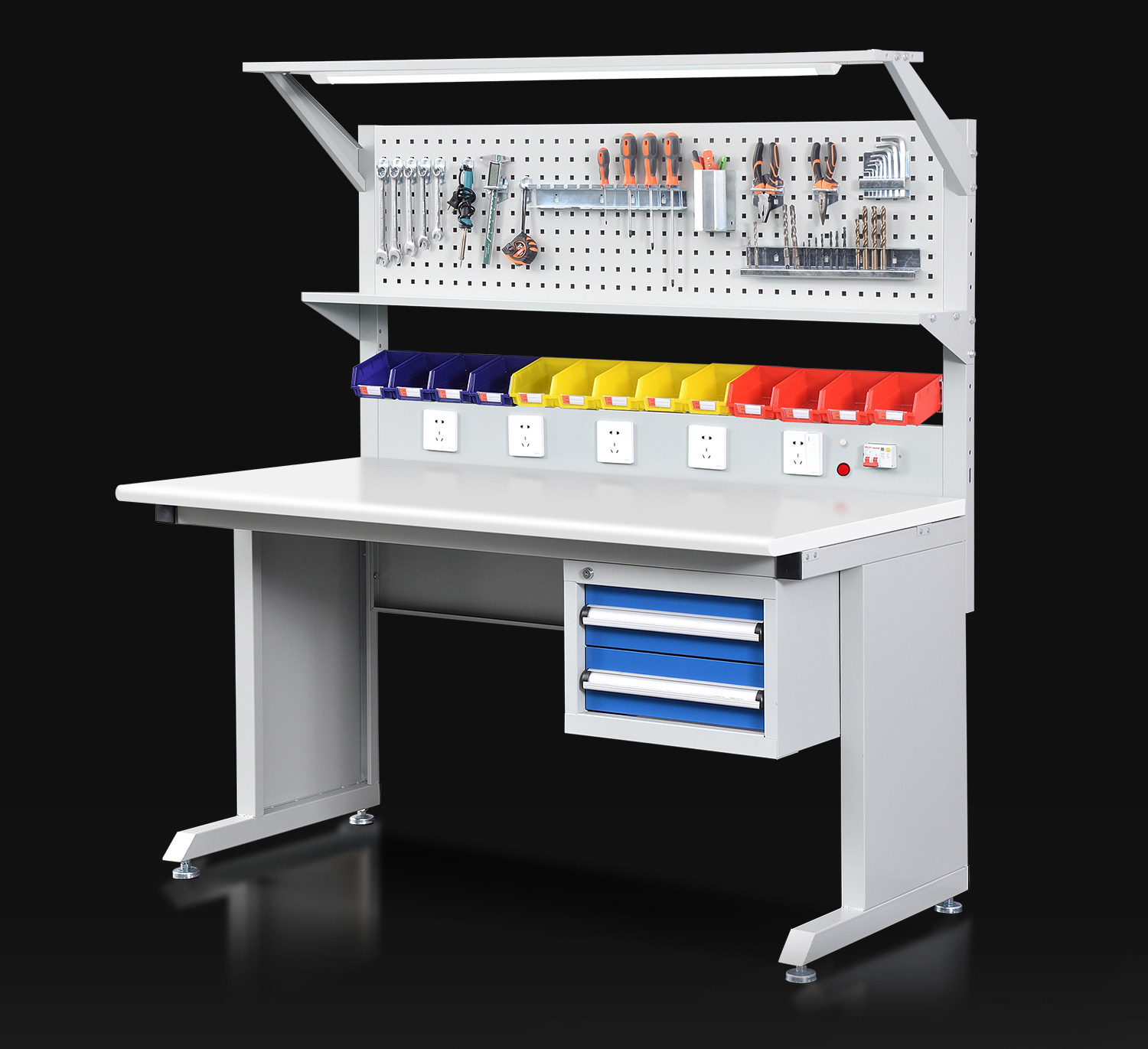 Hand Tools Maintenance Workshop - Graphene anti-static workbench Factory workshop with