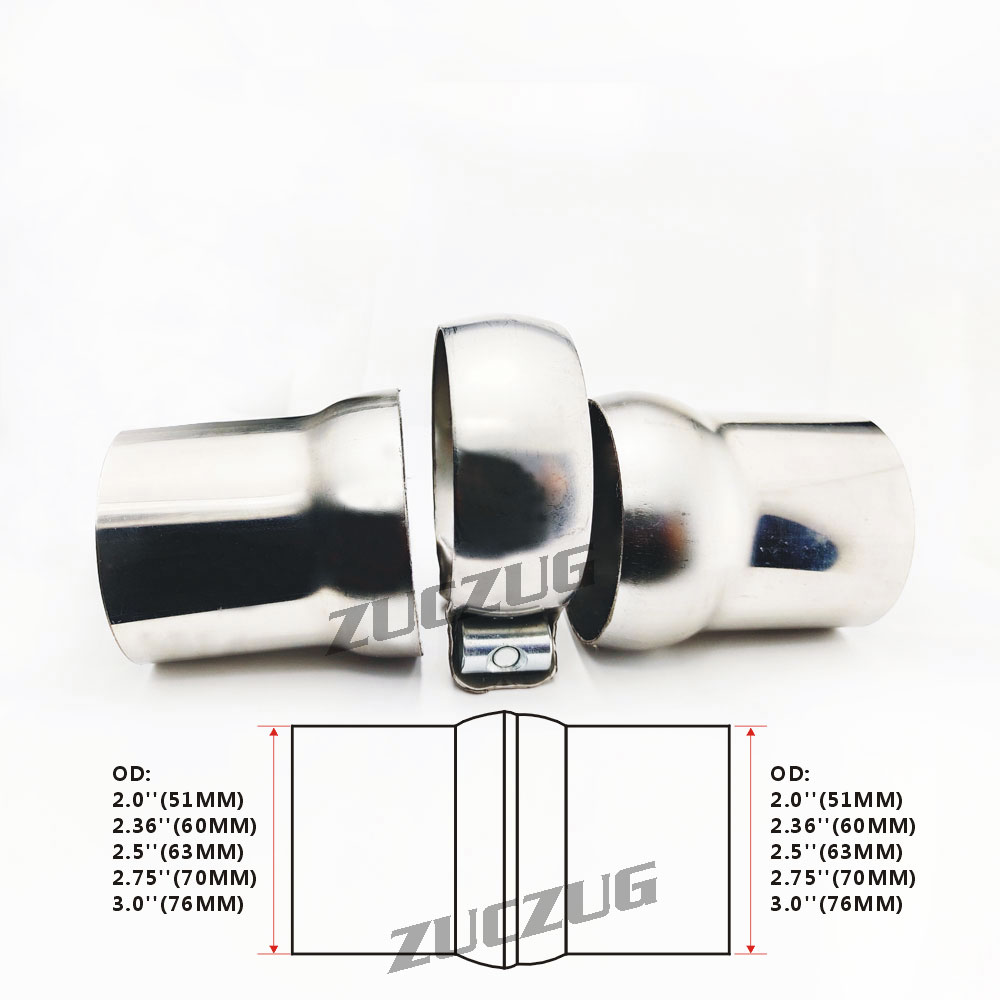 Pipe Clamp Bar - Car Accessories SWIVEL EXHAUST CLAMP SS