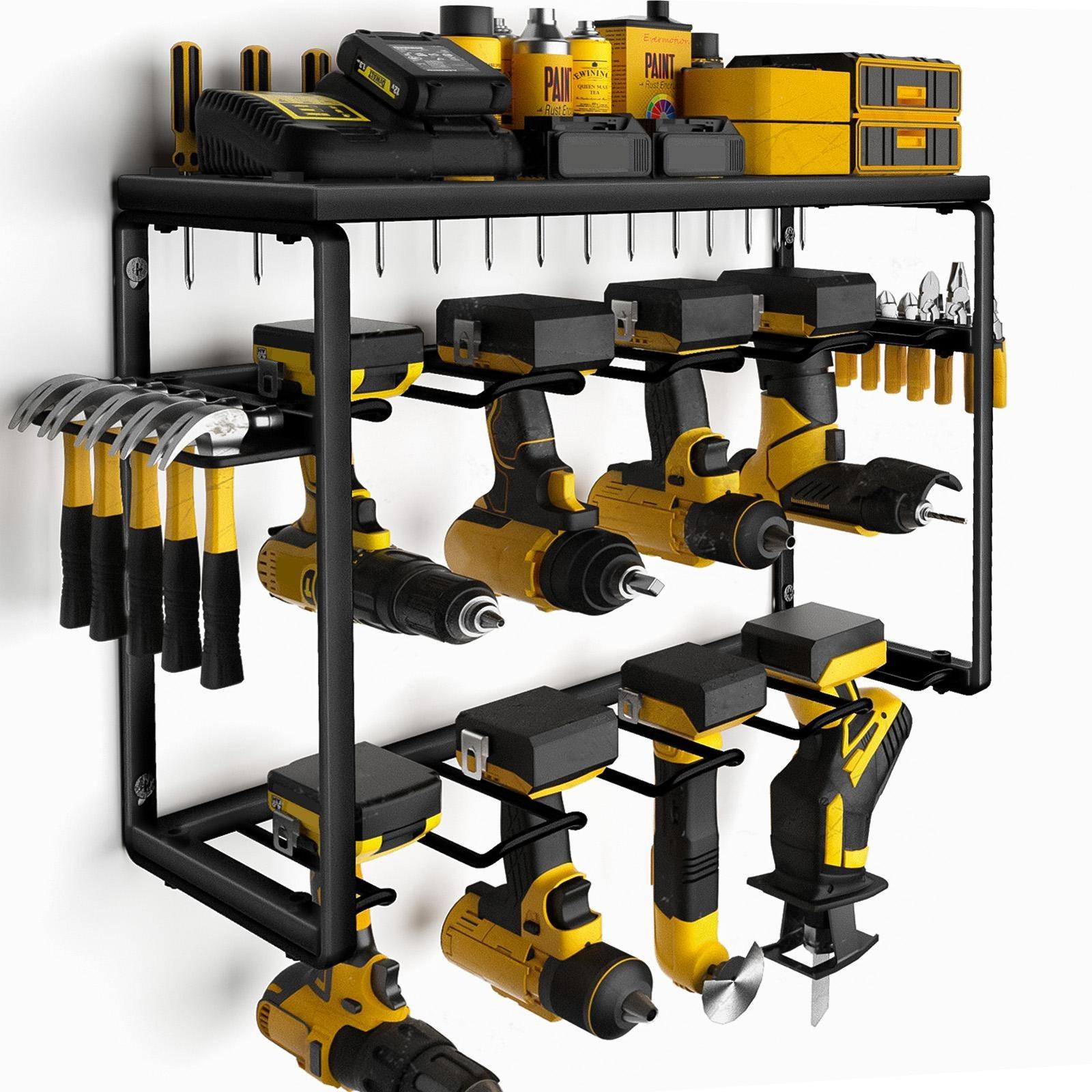 Tools In Electrical Workshop - Heavy Duty Metal Power Tool Organizer