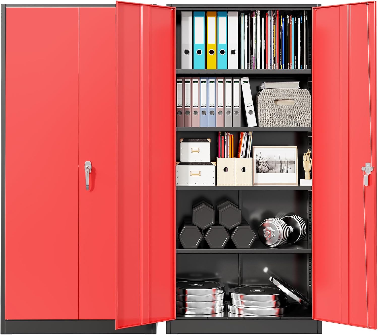 Workshop Tools Storage - Heavy Duty Metal Garage Storage Cabinet,