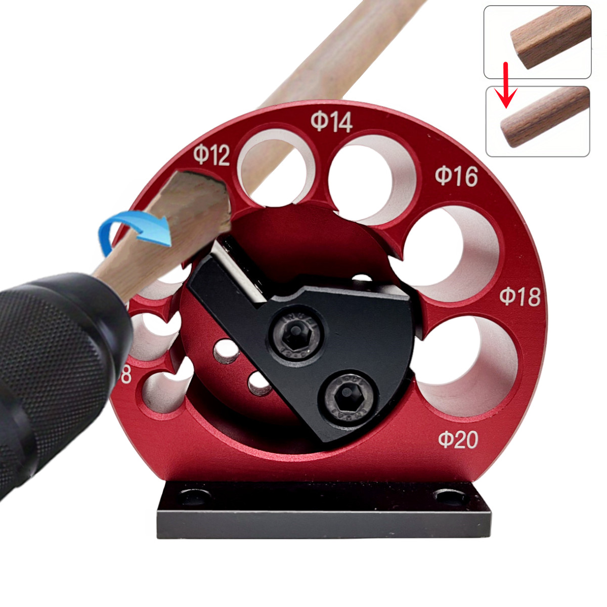 Dowel Jig Kit - 8-Holes Adjustable Dowel Maker Jig 8mm-20mm