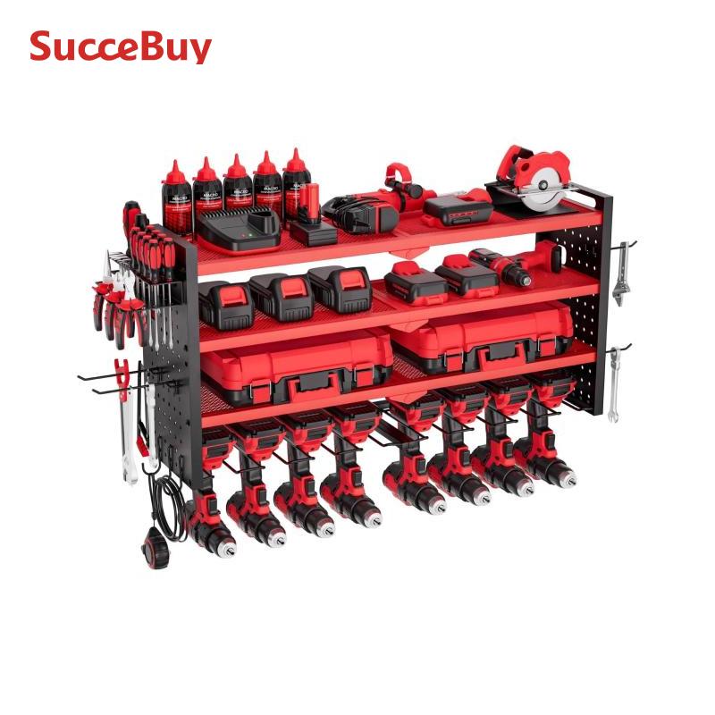 Tools In Electrical Workshop - SucceBuy 4-Layer Hand Power Tool Organizer