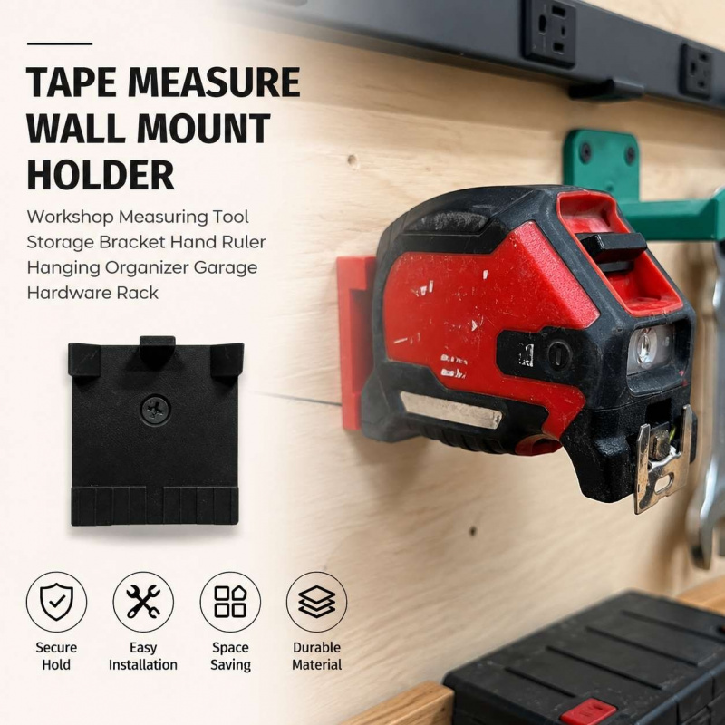 Workshop Tools Hanging - Tape Measure Wall Mount Holder Workshop