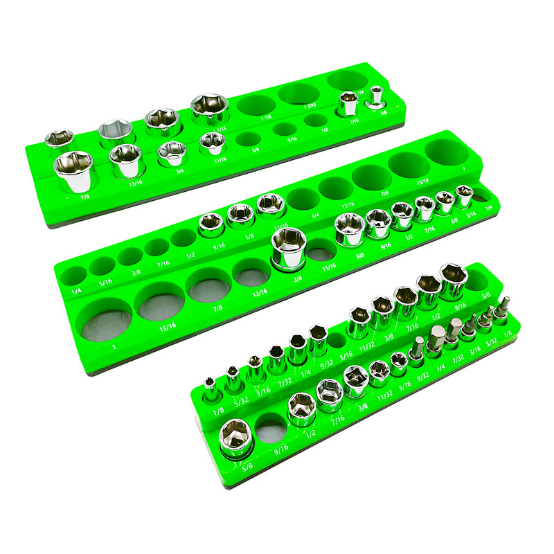 Workshop Tools Box - Socket Organizer Tray Magnetic Holder Rail