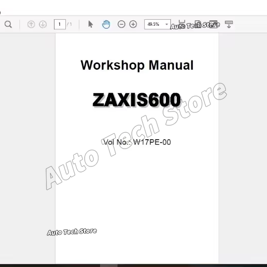 Tools In Workshop Pdf - For Hitachi Full Shop Manual Set