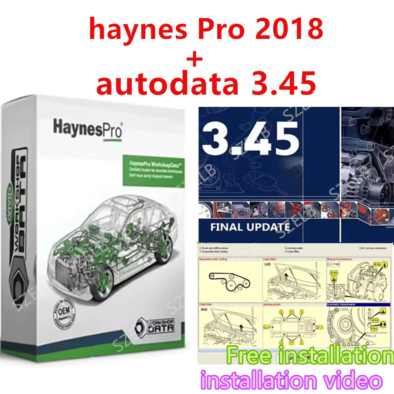 Car Workshop Tools Equipment - Haynes Pro（Vivid2018）and Autodata3.45 Atris-Technik Automotive Workshop