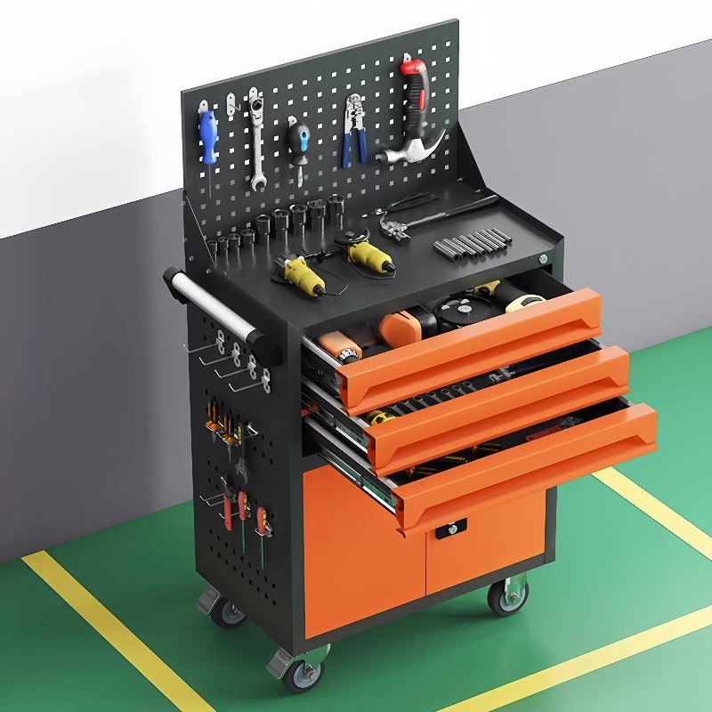Workshop Tools Box - Auto repair tool cart, drawer, hardware