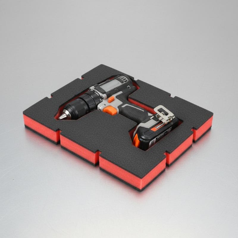 Workshop Tools Storage - 1Pcs Red Black Shockproof Foam Insert