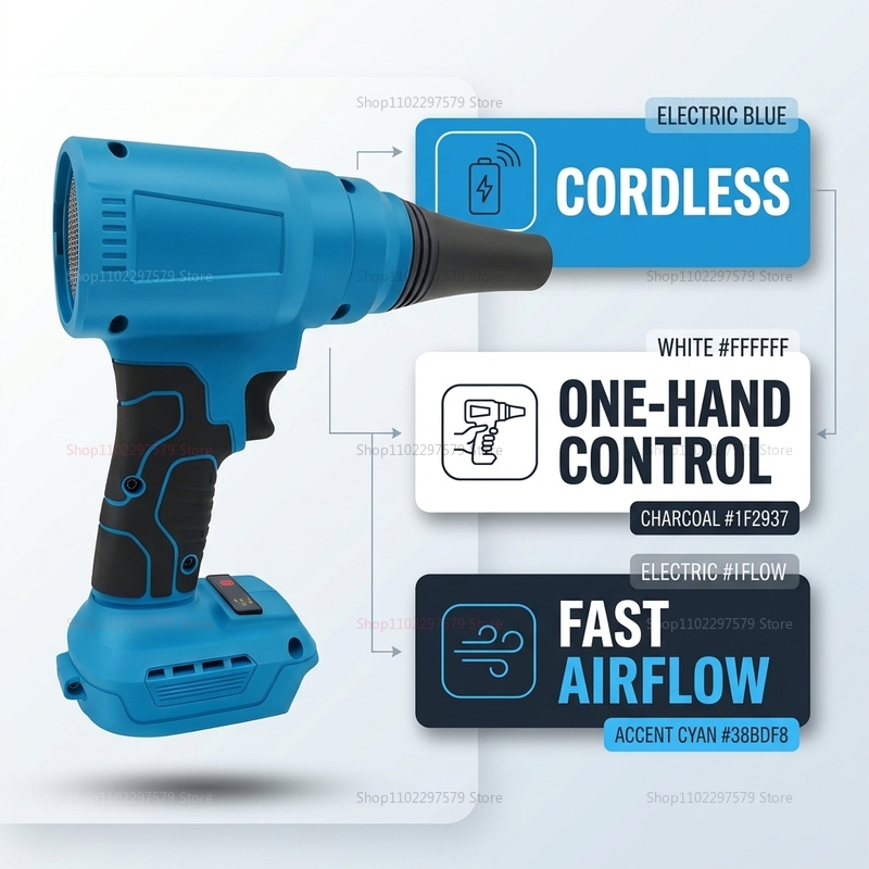 Tools In Electrical Workshop - 18V Brushless Cordless Air Duster Electric