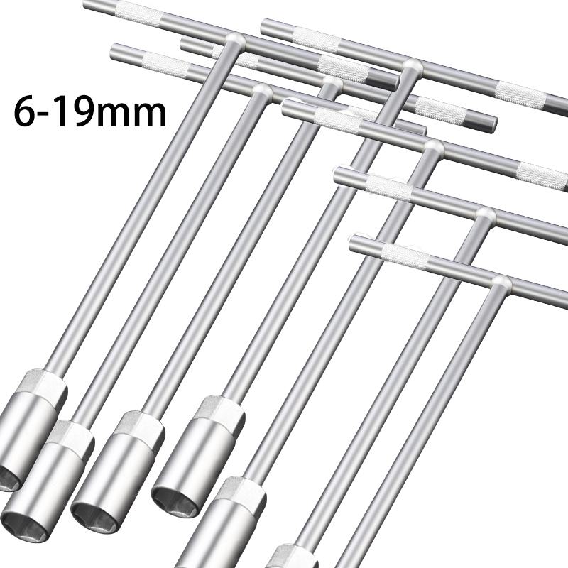 Hand Tools Maintenance Workshop - 6-19mm T-Style Socket Wrench, Hex Nut