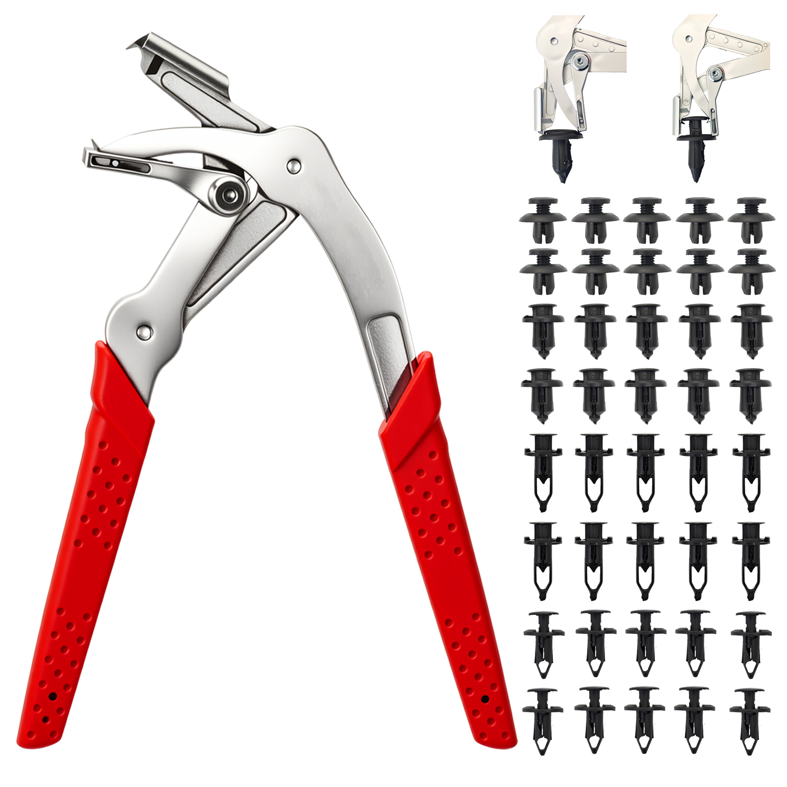 Car Workshop Tools Equipment - Car Clip Pliers with 40PCS Auto