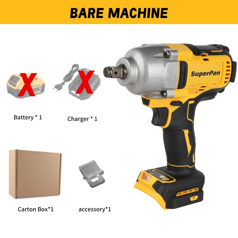 Tools In Electrical Workshop - High Torque Cordless Impact Wrench Bare