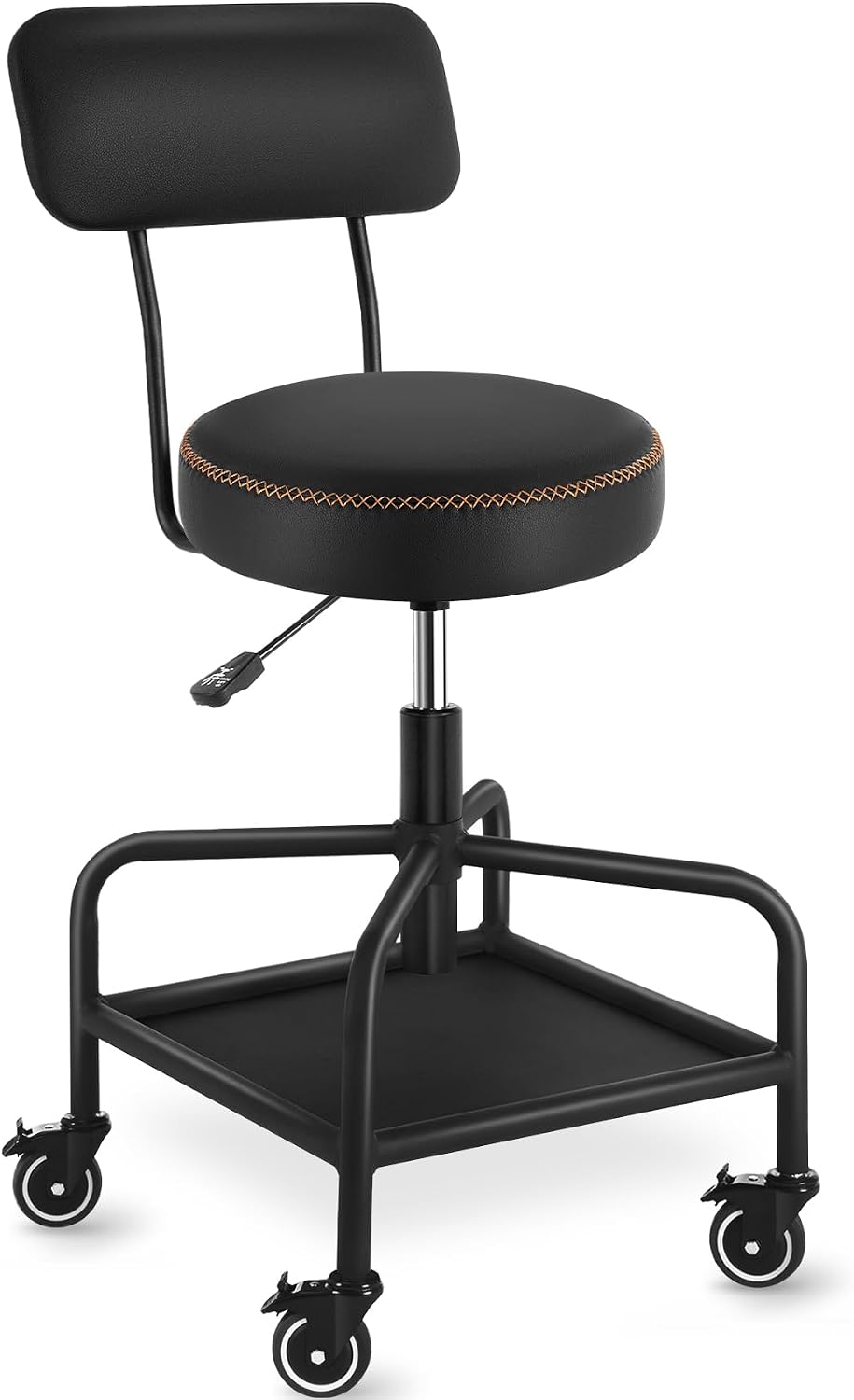 Workshop Tools Storage - Rolling Garage Shop Stool With Lockable