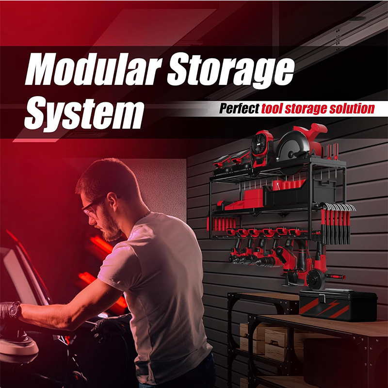 Tools In Electrical Workshop - Multifunctional Wall Tool Storage Rack Heavy