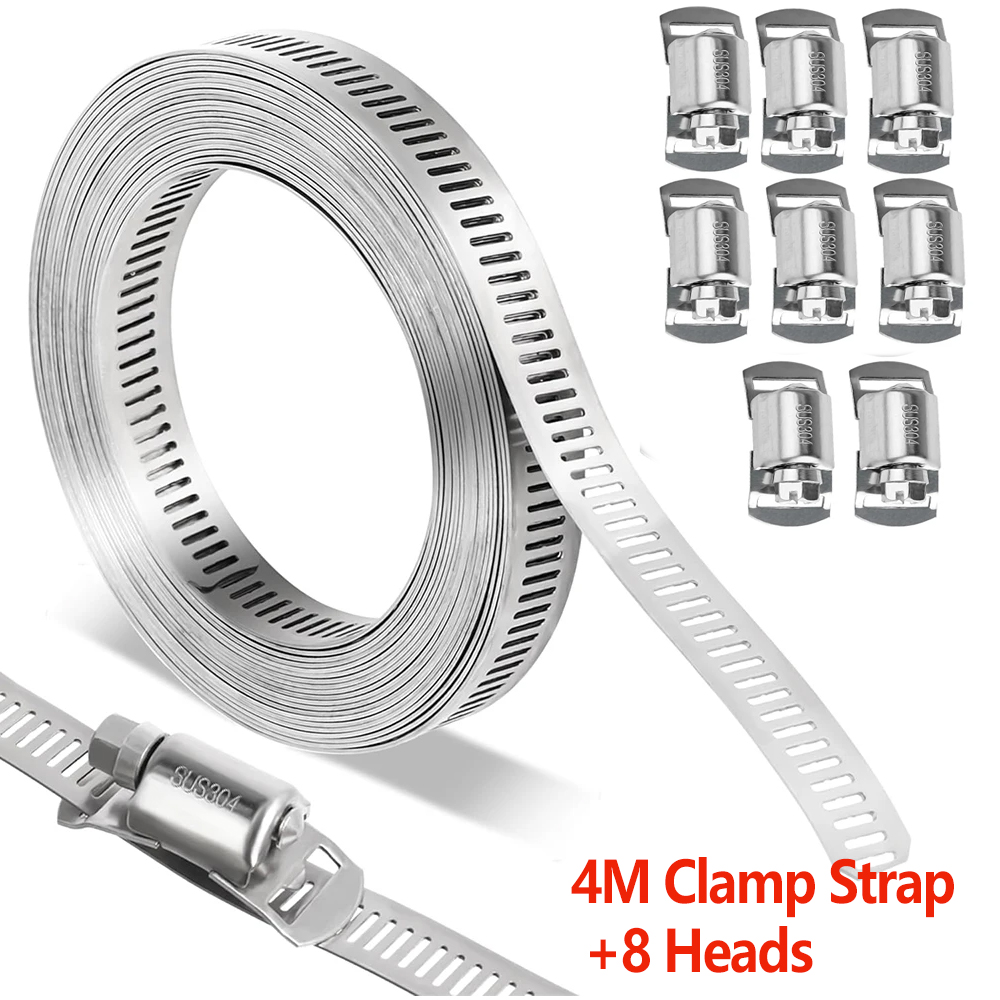 4M Hose Clamp Strap Screw Band - Pipe Clamp Bar recension och pris