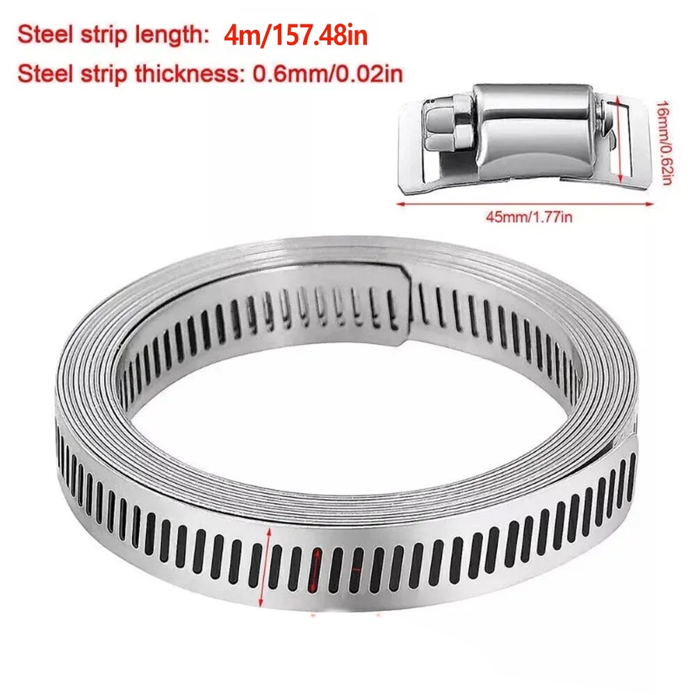 4M Hose Clamp Strap Screw Band - Pipe Clamp Bar recension och pris