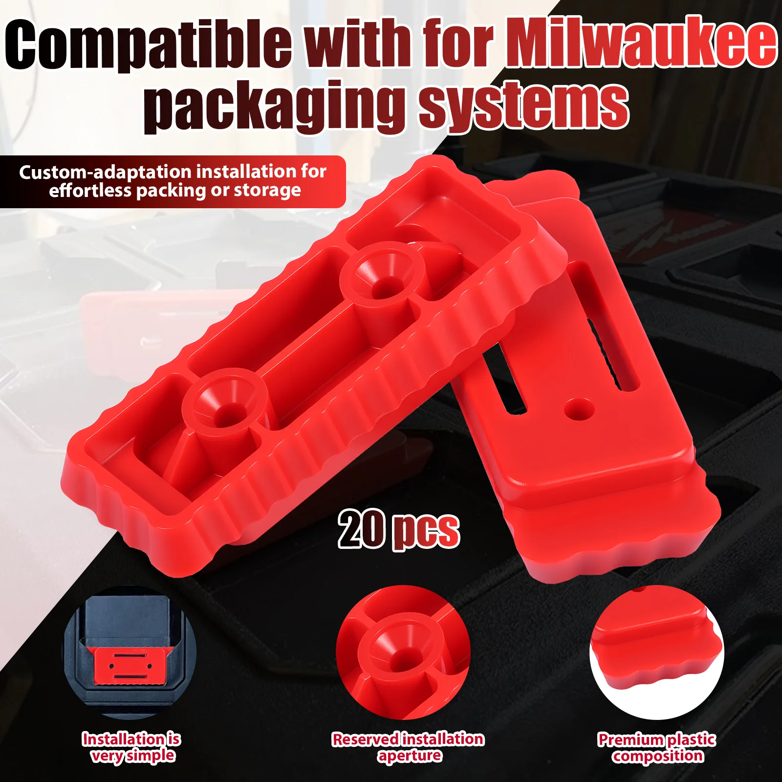 20pcs Mounting Feet for Milwau - Tools In Electrical Workshop recension och pris
