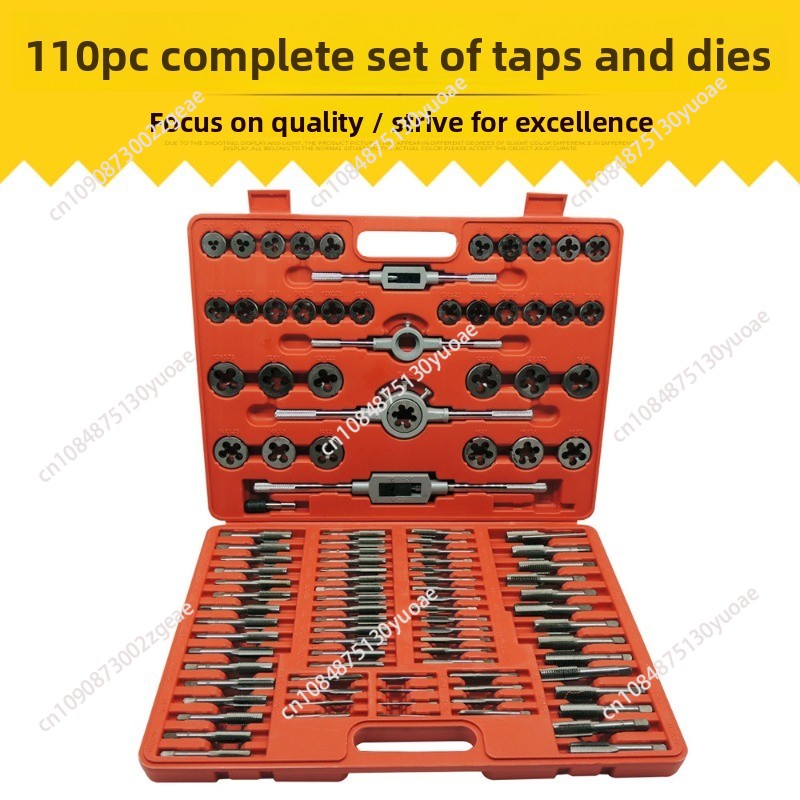 110pcs Bearing Steel Tap & Die - Tap Die Set recension och pris
