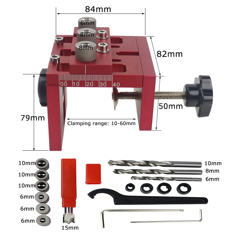 Removable 3 in 1 Doweling Jig  - Pocket Hole Jig recension och pris