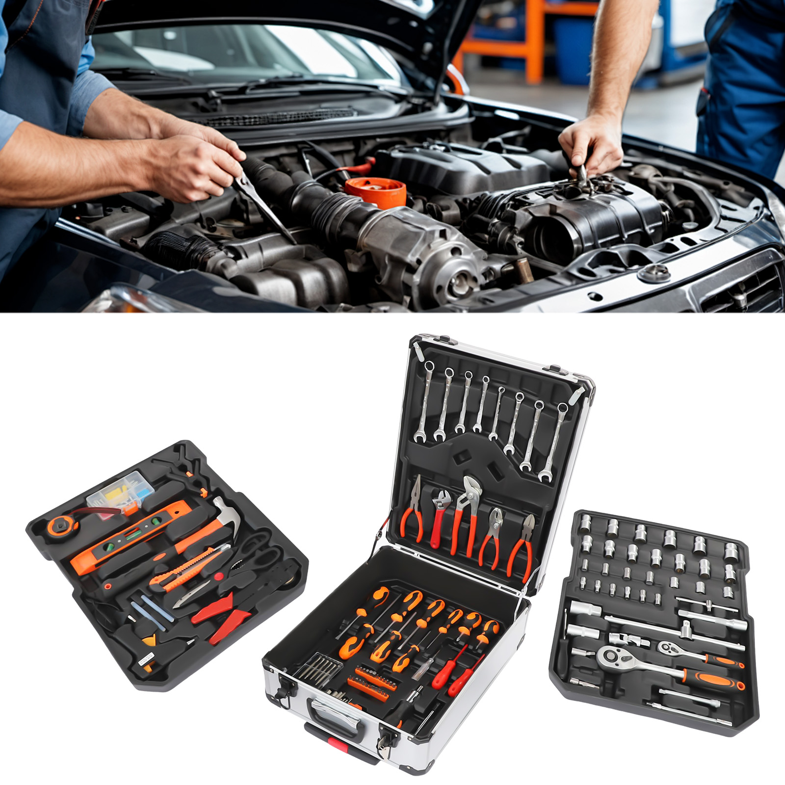 187PCS Carbon Steel Automotive - Hand Tools Maintenance Workshop recension och pris