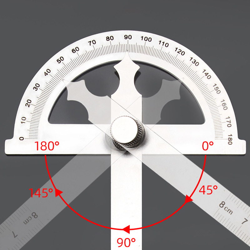 180 Degree Protractor Metal An - Workshop Measuring Tools recension och pris