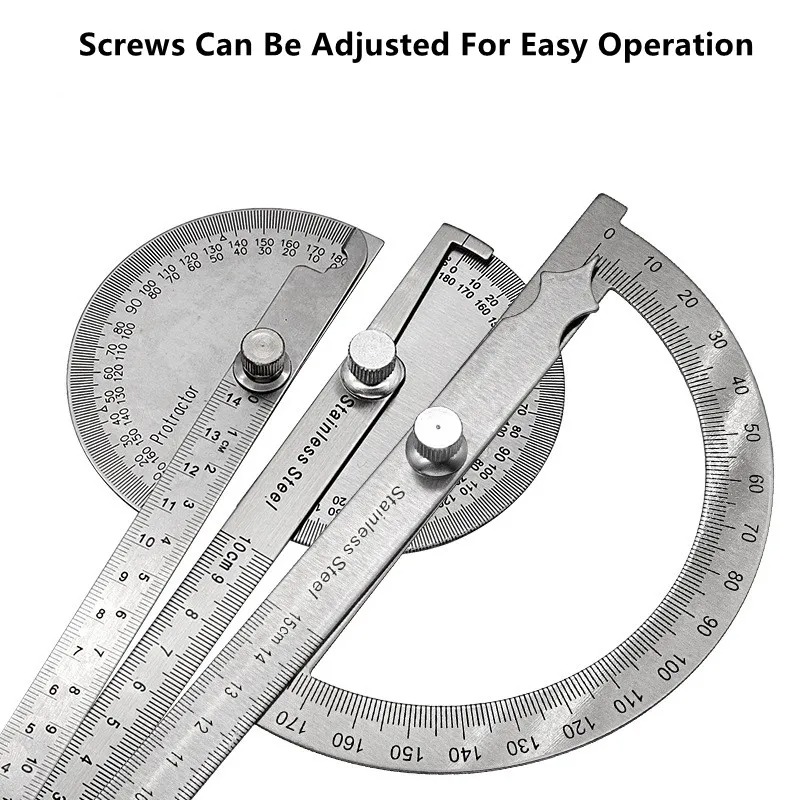 180 Degree Protractor Metal An - Workshop Measuring Tools recension och pris