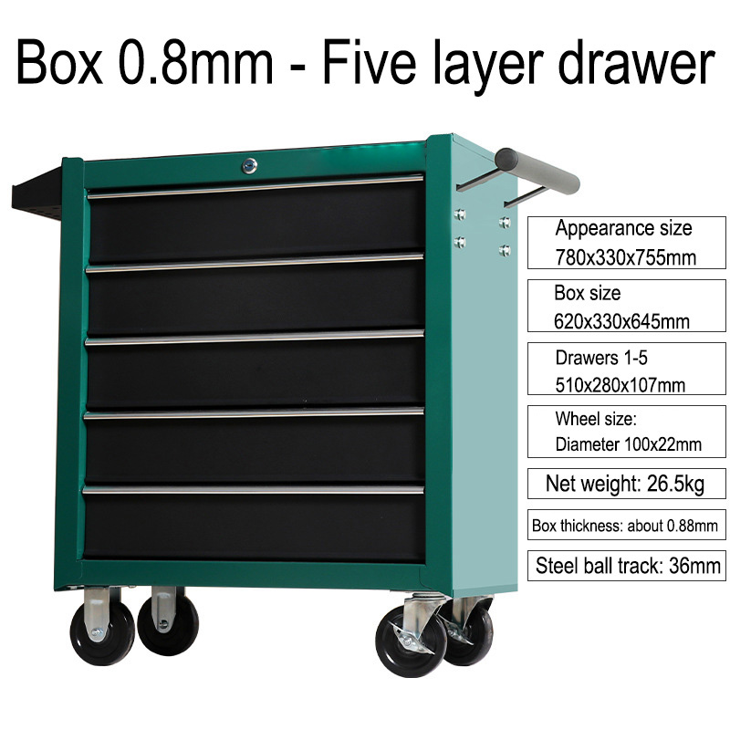5 Drawer Storage Tool Box Trol - Workshop Tools Box recension och pris