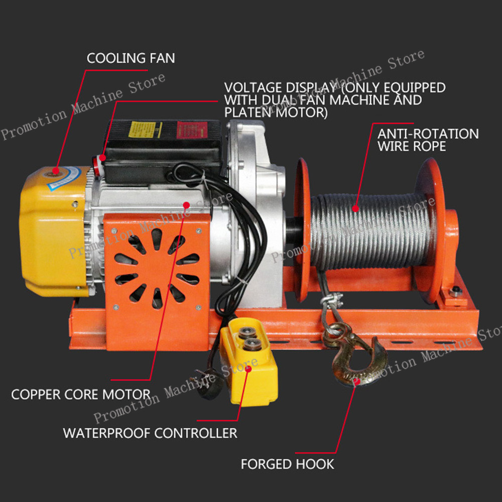 500kg 30m Electric Cable Hoist - Workshop Tools Hanging recension och pris