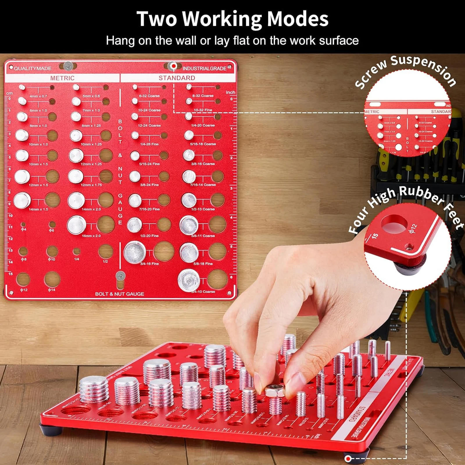 Nut and Bolt Thread Gauge Set  - Workshop Measuring Tools recension och pris