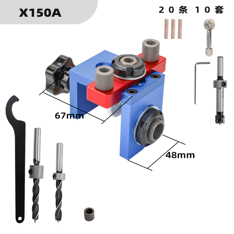 TEBAK W-136 Pocket Hole Jig Ki - Dowel Jig Kit recension och pris