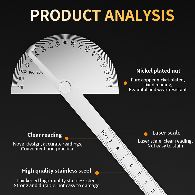 LUXIANZI Stainless Steel Protr - Workshop Measuring Tools recension och pris