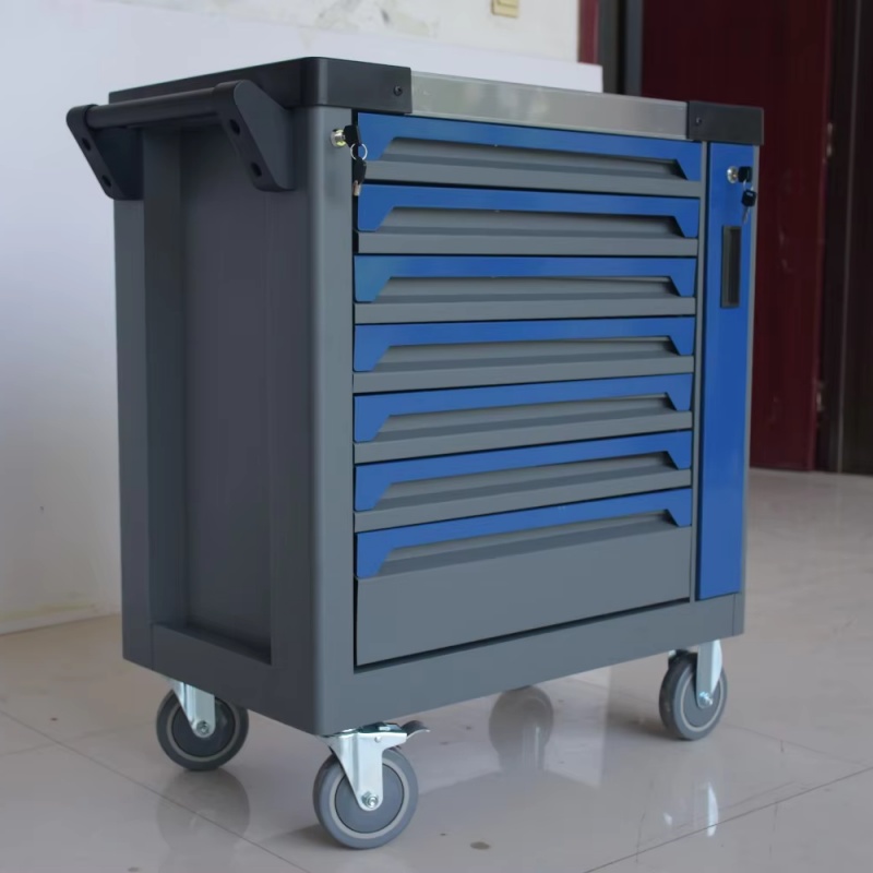 7-Drawer Lockable Rolling Stee - Workshop Tools Storage recension och pris
