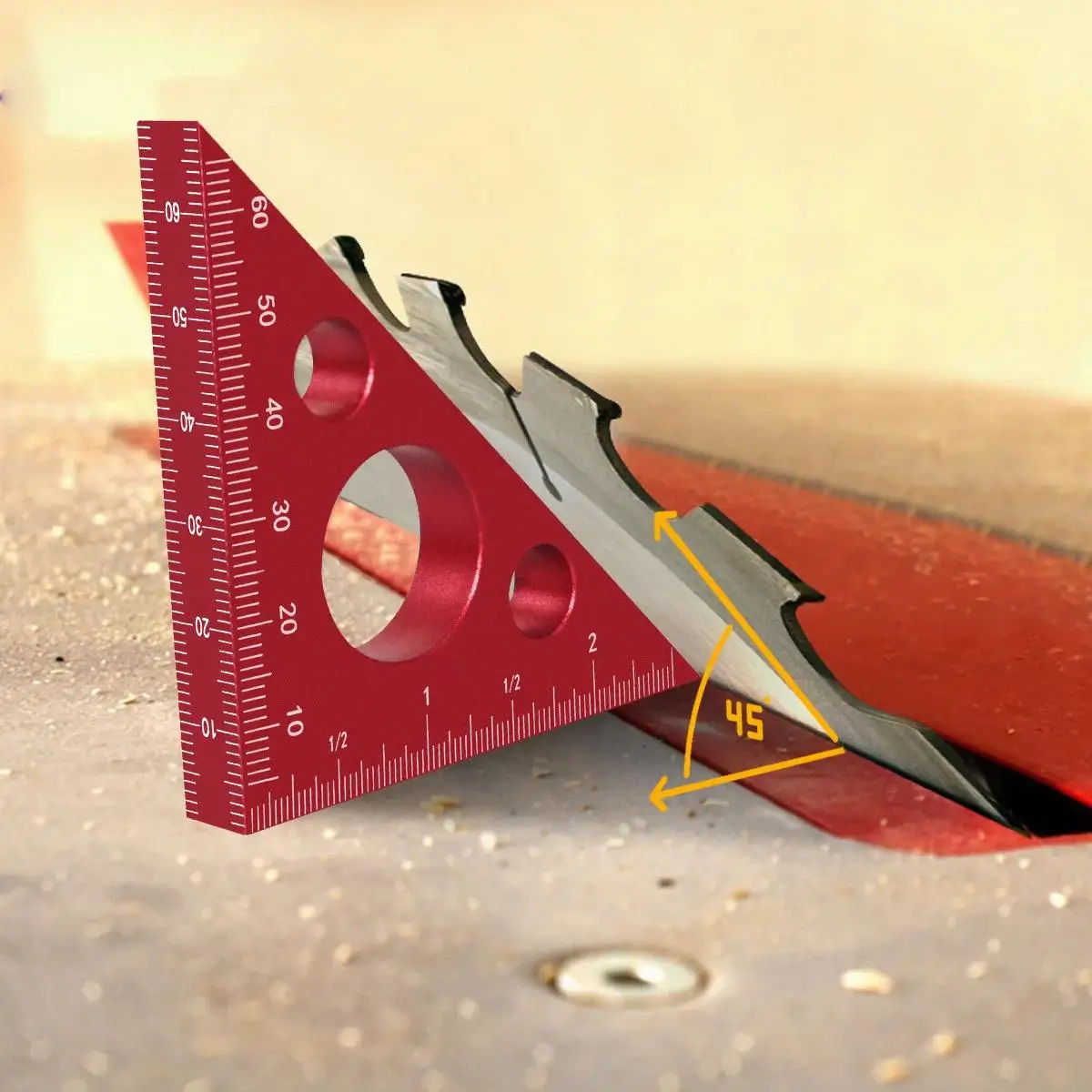 Aluminum 45/90 Degree Triangle - Workshop Measuring Tools recension och pris