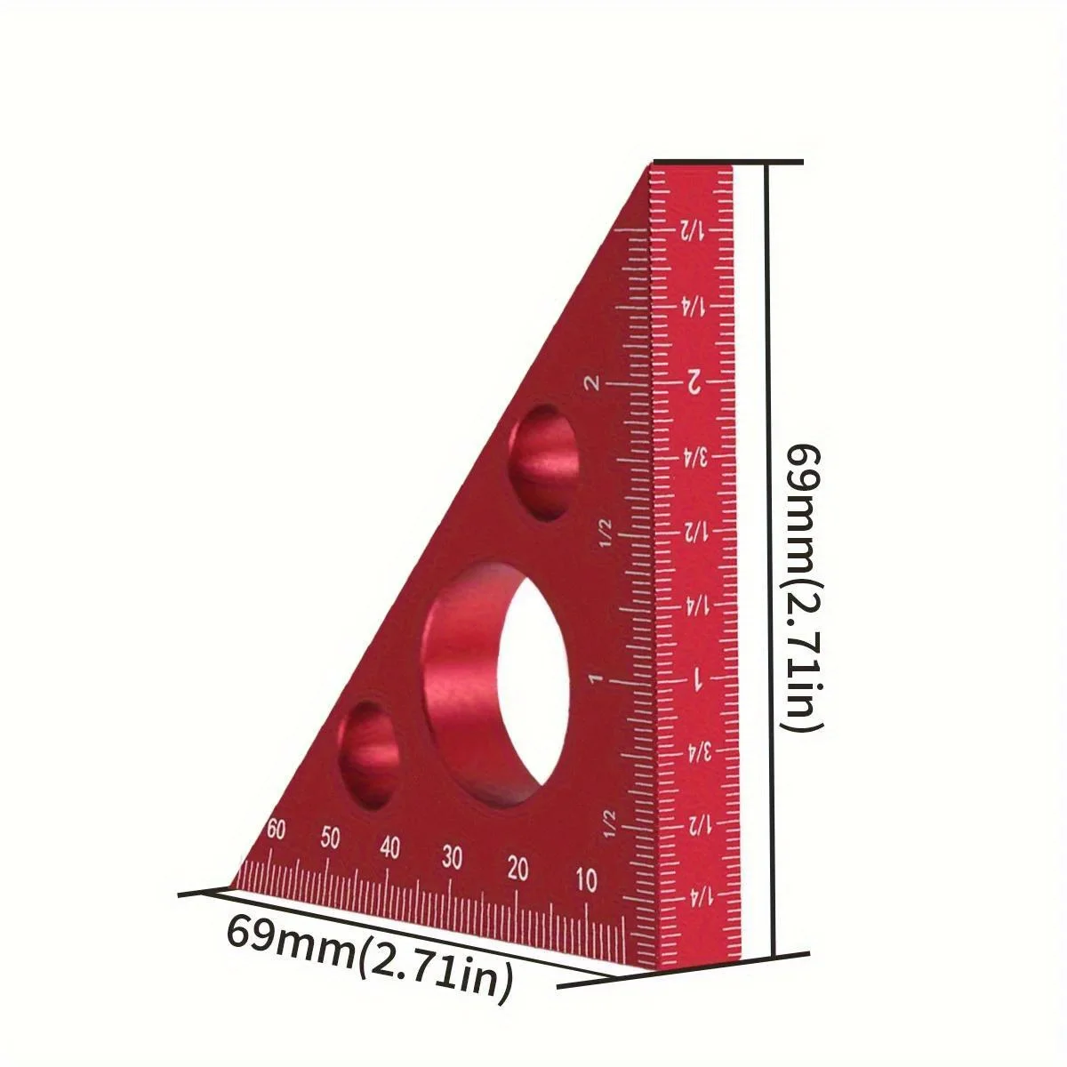 Aluminum 45/90 Degree Triangle - Workshop Measuring Tools recension och pris