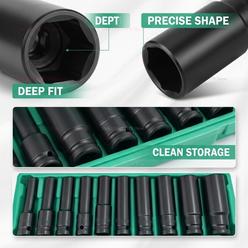 10pcs Socket Wrench Set 8-24mm - Tools In Electrical Workshop recension och pris
