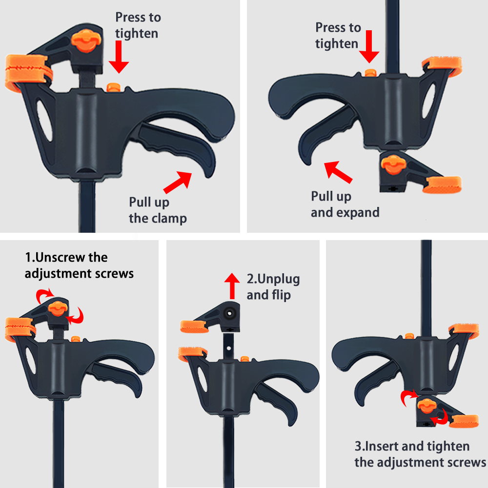 4/6/8 Inch F-Style Woodworking - Clamp Set F Style recension och pris