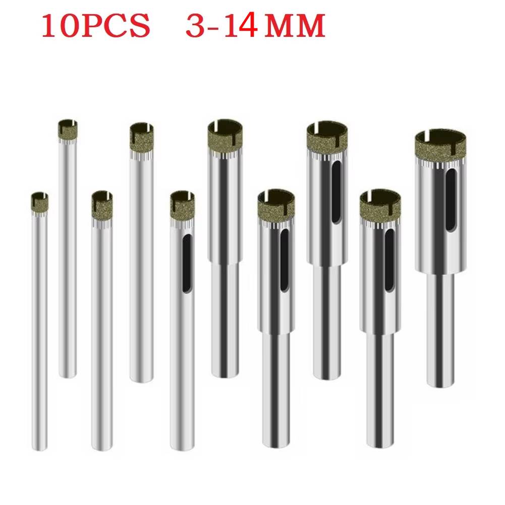 10PCS 3mm-14mm Diamond Coated  - Pocket Hole Jig recension och pris