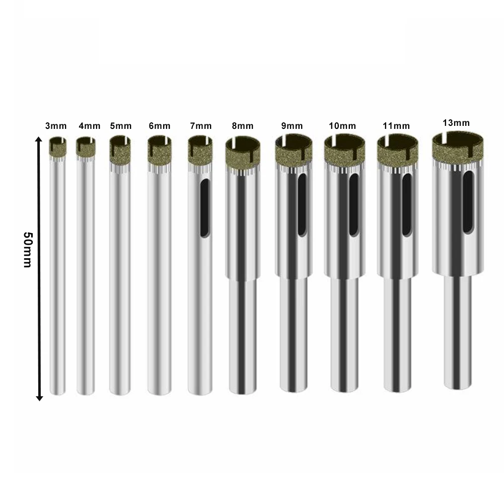10PCS 3mm-14mm Diamond Coated  - Pocket Hole Jig recension och pris