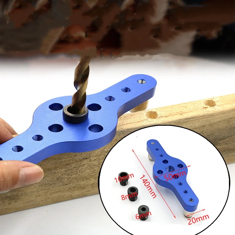 6/8/10mm Alloy Vertical Hole J - Dowel Jig Kit recension och pris