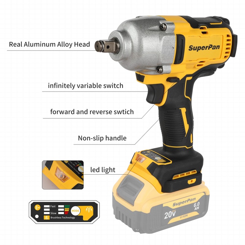 High Torque Cordless Impact Wr - Tools In Electrical Workshop recension och pris