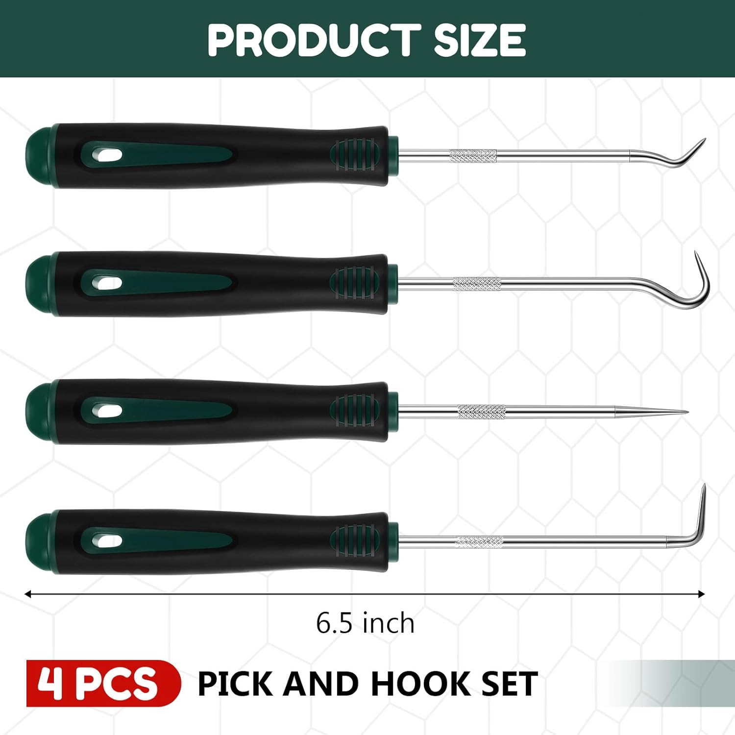 4 Pcs Pick and Hook Set Precis - Car Workshop Tools Equipment recension och pris